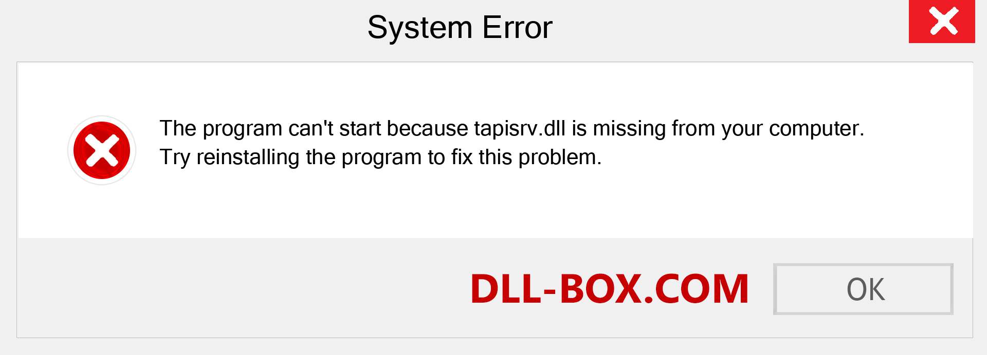  tapisrv.dll file is missing?. Download for Windows 7, 8, 10 - Fix  tapisrv dll Missing Error on Windows, photos, images